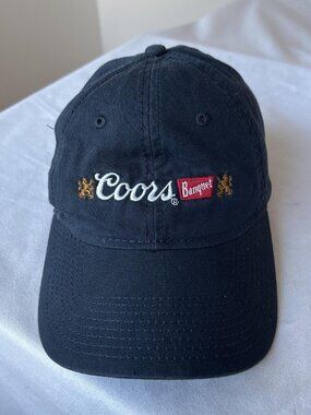 Coors Banquet Beer Embroidered Dad Hat H3 Headwear Navy Blue Strapback